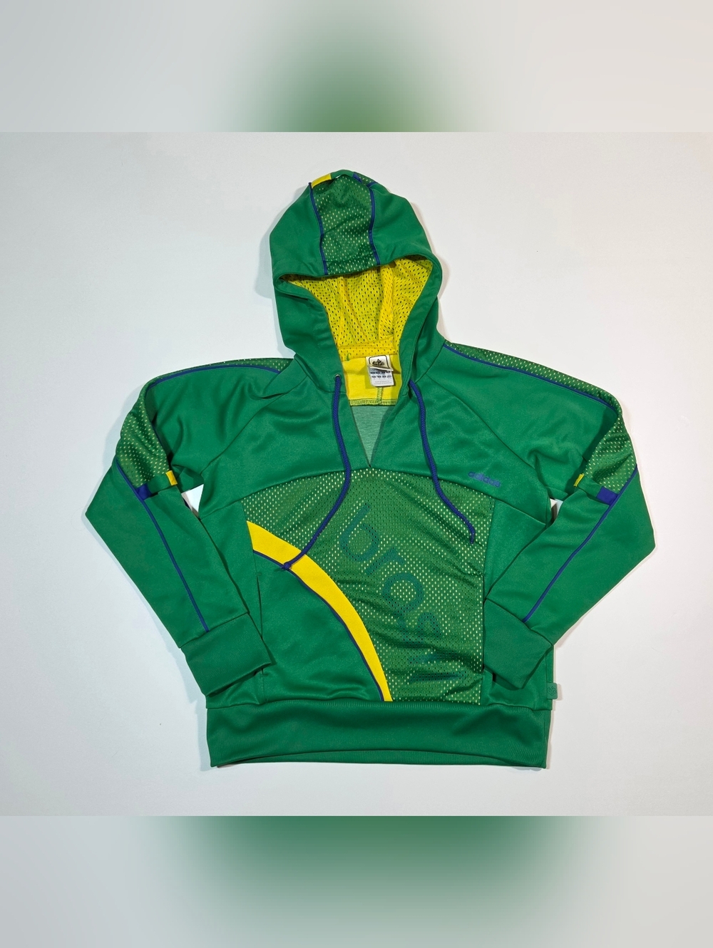 Vintage Adidas Mens M Brazil Hoodie Jacket 2006 FIFA World Cup Germany Brasil